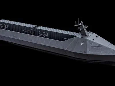  Marauder Saronic - Unmanned Robotic Autonomous Surface Vessel PBR 