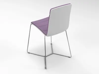 Viteo Slim Line Patio Chair with Cover 3D model