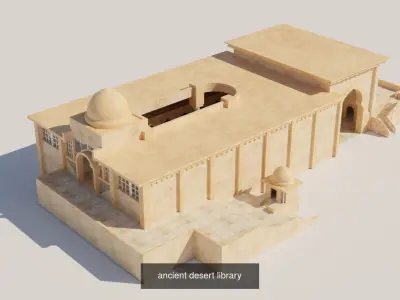 ancient desert buildings 3D Model Pack