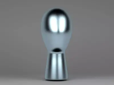 Head Display Stand blue 3D model