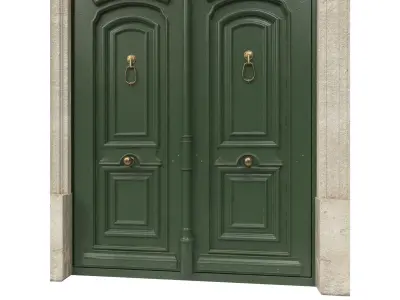 Entrance classic door 45 3D model