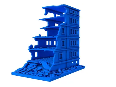 Gothic Ruins -  ruined buildings 3D print model