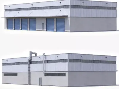 Industrial Building 31 PBR Low-poly 3D model