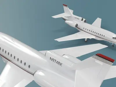  Dassault Falcon 900 Business Jet Simplified 