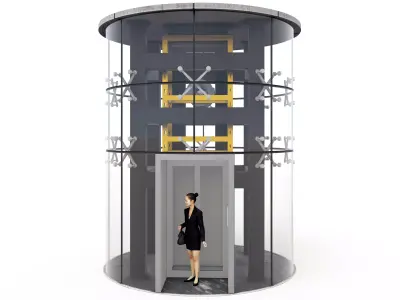 Elevator Unit 04 Low-poly 3D model