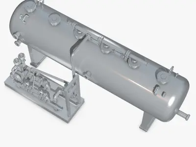 Industrial Metal Storage Equipment 3D model