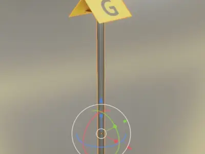 Alle Flugmarkierungshaube mit und ohne Aluminiumpfosten   3D Model Pack