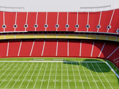 Arrowhead Stadium - Kansas City Chiefs - USA 3D model