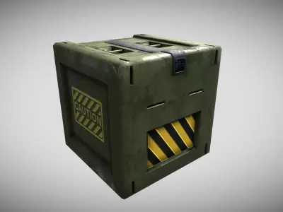 Sci Fi Box Low-poly 3D model buy