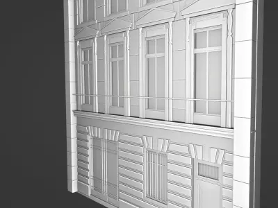 Haussmann facade Free 3D model