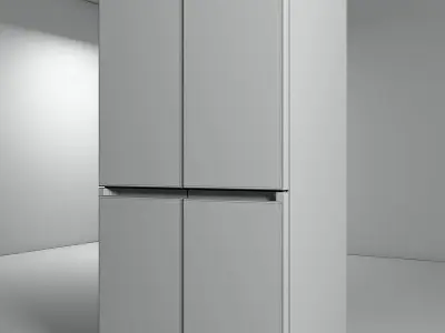 SAMSUNG BESPOKE REFRIGERATOR GLAM NAVY 4 DOORS 3D model