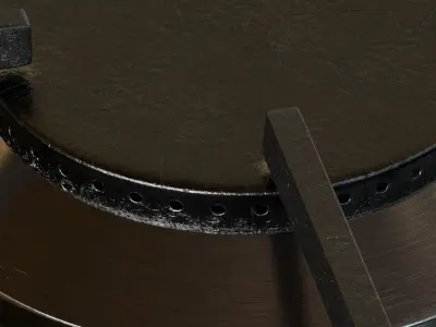 Smeg Black Kitchen 3D model