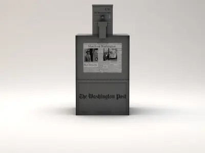 Newspaper Stand 3D model