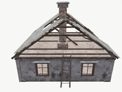 Old House 03 Low-poly 3D model