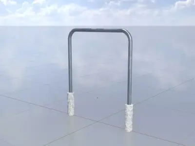 Bicycle Bracket Low-poly 3D model