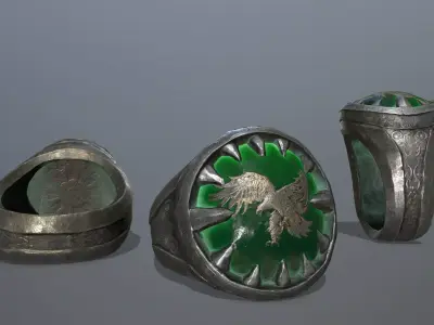 Power Ring Low-poly 3D model