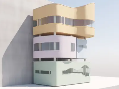 John Hejduk WallHouse 2 3D model
