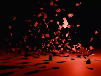 Crimson Detonation Low-poly 3D model