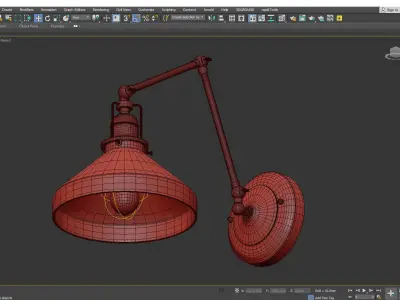 IMBRIE ARTICULATING SCONCE Low-poly 3D model