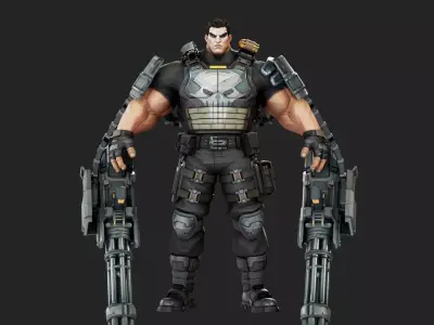 Punisher 3D model