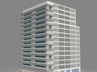 Building Pack Low poly 3D model