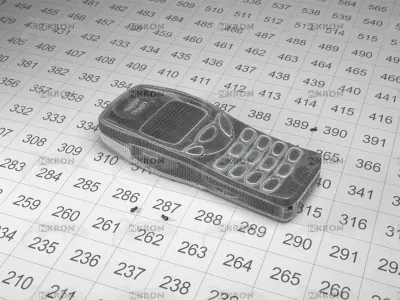 Nokia 3210 Mobile Phone 3D Model Low-poly 3D model