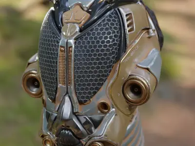 Tark V4 Droid helmet 3D model