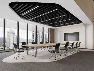 Modern Boardroom 3D model