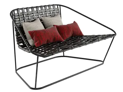 Small Sofa Arflex Cloud Carlo Colombo Armchair 3D model