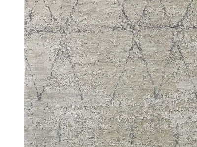 SAVONA HAND-KNOTTED WOOL SILK RUG 3D model