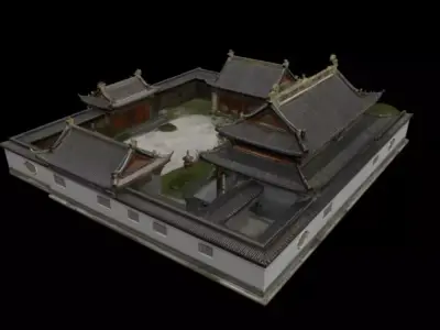 courtyard 3D model
