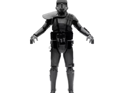 Death Trooper - Star Wars Low-poly 3D model