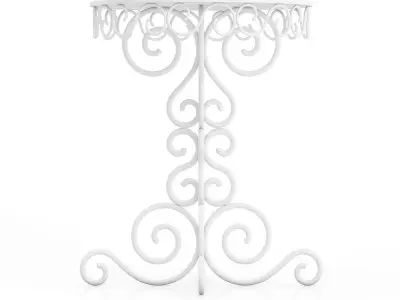 Small White Table 3D model