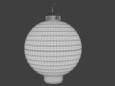 Paper Lanter Low-poly 3D model