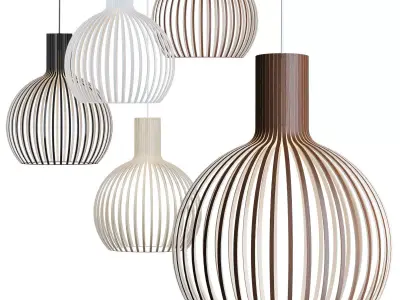 Octo Small 4241 pendant 3D model