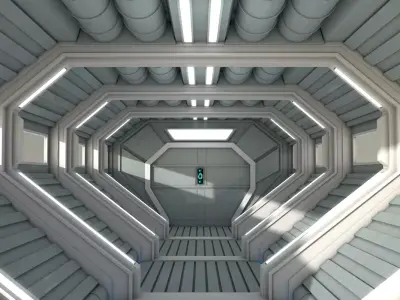 Sci Fi Corridor 3D model