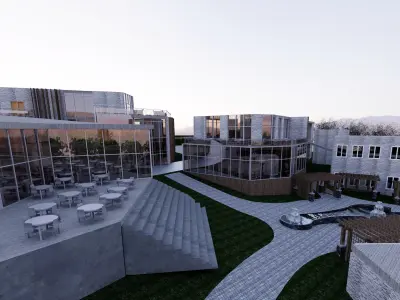 Revit Senior Homes and care center 2020 3D model