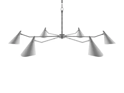 Currey and Company - Library Chandelier 3D model