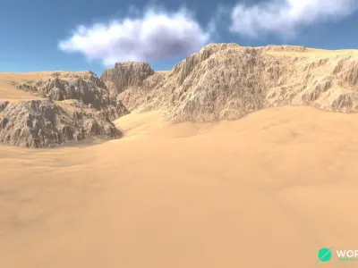 Canyon Cliff 03 3D model