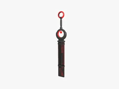 SciFi Sword A05 Black Red - Character Design Fashion Low-poly 3D model