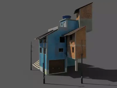 House 05 Low-poly 3D model