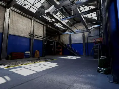 Garage props pack Low-poly 3D model