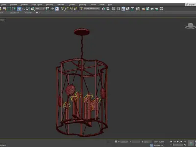  Cresson Pendant Low-poly 3D model