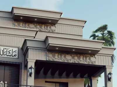 Ten Marla Modern House 3D model