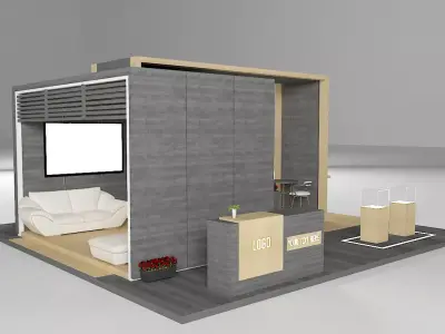 Exhibition booth design  3D model
