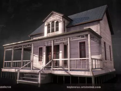 White House Low-poly 3D model