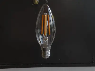 Candle Light Bulb 3D model