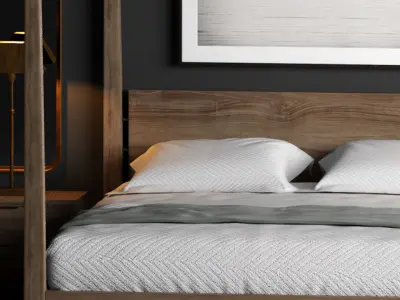 Restoration Hardware MACHINTO Bed 3D model
