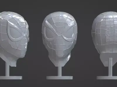 Spider-Man Head Sculpt - High-Detail 3D Model for Printing 3D print model