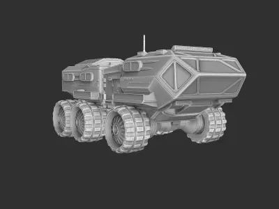 All-terrain vehicle for research 3D print model